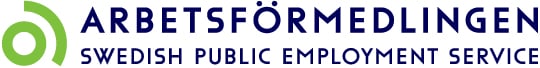 Le logo d’Arbetsförmedlingen (l’Agence suédoise pour l’emploi).