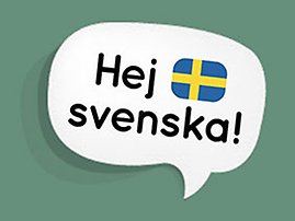 Hej svenska! Logotyp.